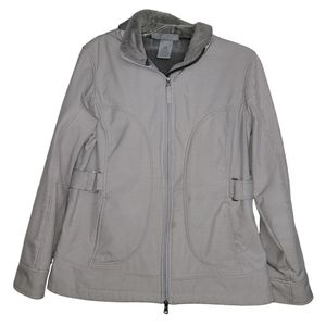 Free Country Grey Hoodie lined jacket large
